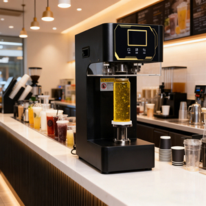 Machine de scellage de canettes de boissons certifiée CE, automatique, commerciale, pour canettes de boissons en plastique - Product Image 1