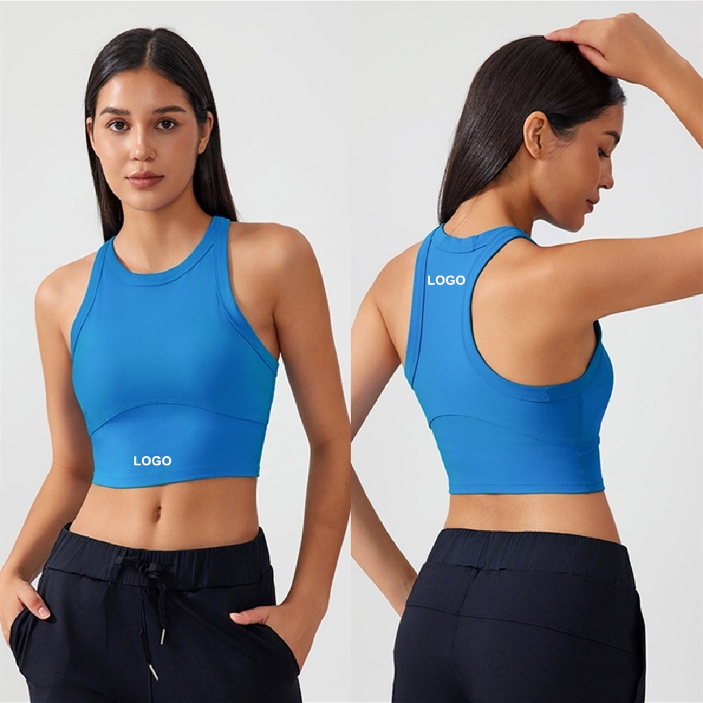 Wholesale Custom Rib Fabric Gym Clothing for Women High Quality Backless Stretch Workout Tops Breathable for Yoga Exercise