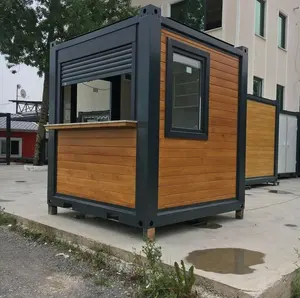 Individuelles günstiges Design Mini-Häuser winzige Häuser vorgefertigtes Schnellimbiss Mobilhaus für Fast-Food