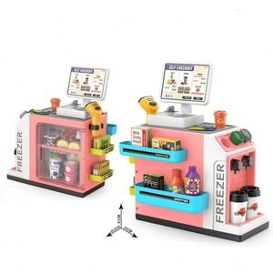 Juguete de Supermercado con Dinero de Juguete, Caja Registradora, Escáner, Juego de Imitación de Mercado Educativo para Niños - Product Image 2