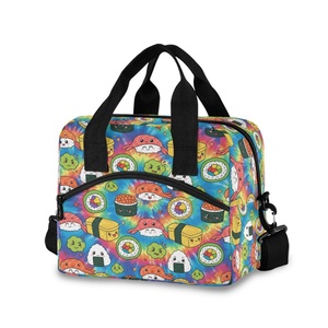 Sac isotherme réutilisable en nylon 15L Aloha pour le déjeuner, motif dessin animé Hawaï Musubi, design personnalisé, pour femmes et hommes - Product Image 1