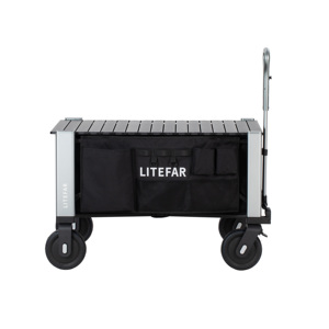 Fabricant de chariots électriques pliables intelligents OEM, moteur double 500W, tout-terrain, capacité de charge de 150 kg, chariot utilitaire télécommandé - Product Image 4