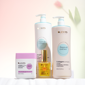 Nouveau produit : Ensemble <span class=keywords><strong>shampoing</strong></span> et après-<span class=keywords><strong>shampoing</strong></span> <span class=keywords><strong>réparateur</strong></span> au complexe de collagène et à l'huile d'argan, <span class=keywords><strong>shampoing</strong></span> nourrissant pour cheveux abîmés - Product Image 1