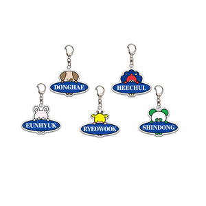 Spot Acrylic PVC UV Printed Star Peripheral Key Chain Backpack Transparent Double-Sided Cartoon Pendant Souvenir Promotion Gift - Product Image 3