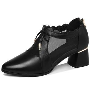 <span class=keywords><strong>Scarpe</strong></span> in pelle sintetica con <span class=keywords><strong>tacco</strong></span> quadrato con punta chiusa Casual alla moda da donna - Product Image 4