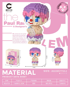 Micro Briques Kit de Construction Miniature Blocs en Plastique Particules Figurine Distinctive Clown Coloré Jouet Créatif à Assembler pour Enfants - Product Image 2