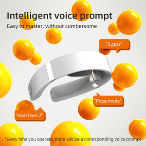 JMK-Masajeador de cuello inteligente OEM ODM, potente, inalámbrico, mini, eléctrico, masajeador de cuello inteligente electrónico con calefacción inteligente - Product Image 5