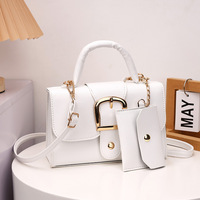Tas tangan dompet wanita, warna permen Sac Pour Femme 2 buah tas tangan wanita