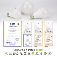 Ampoule LED intelligente 220 à longue durée de vie, 22W, 2200LM, 3000K, 4000K, 6500K, culot E27, télécommande, usage domestique