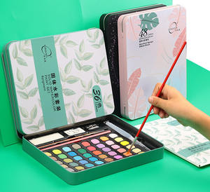 Bview Art 43 pezzi Kids Student 36 colori pittura ad acquerello <span class=keywords><strong>con</strong></span> temperamatite per gomma da cancellare - Product Image 2