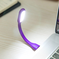 Mini lampe LED USB flexible à col de cygne, abat-jour détachable, 4 couleurs LED, lumière pour PC en stock