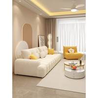 Sofá de Tela Suave para Sala de Estar, Muebles de Alta Gama, Diseño Moderno, Sofá de Esquina Lujoso para el Hogar
