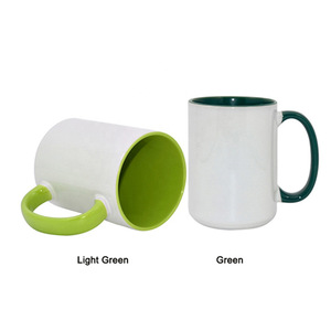 <span class=keywords><strong>Mug</strong></span> à sublimation de 15 oz, blanc, en céramique, avec revêtement pour sublimation, <span class=keywords><strong>mug</strong></span> DIY, impression par sublimation - Product Image 4
