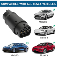 Evzouse Type2 à J1772 convertisseur de charge de voiture électrique mâle Type1 à Type2 adaptateur de chargeur Ev femelle Type 2 à Type 1 adaptateur Ev