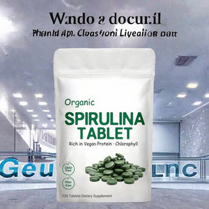 Tablet Spirulina Chlorella organik Vegan Non-GMO 720 "dan Chlorella Vegan organik Spirulina Chlorella - Product Image 2