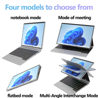 Ordinateur portable personnalisé de 12e génération avec écran tactile 14 pouces, SSD 16 Go de RAM, SSD 512 Go, ordinateurs portables intelligents neufs 360 ° Tablette PC pliable