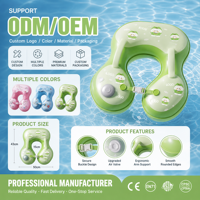 Bouée de natation gonflable légère et pliable, étanche, anti-retournement, pour bébé, avec boucle de sécurité, pour piscine