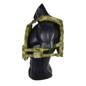 سترة تكتيكية إسرائيلية طراز ES-KZ على شكل V مع نظام مولي سريع التحرير، سترة تكتيكية بنمط التمويه AFG Moss - Product Image 3