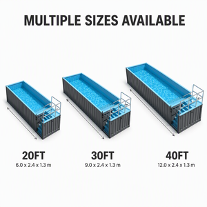 <span class=keywords><strong>Conteneur</strong></span> maritime industriel en acier <span class=keywords><strong>de</strong></span> 20 pieds pour piscine, style au sol, avec système <span class=keywords><strong>de</strong></span> filtration, prix compétitif - Offre Spéciale - Product Image 5