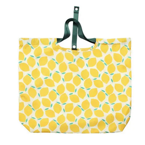 Wholesale Durable Foldable Eco-friendly Polyester Tote Handbag with Open <b>Top</b> Waterproof Design <b>Chain</b> Strap Fresh Fruit Pattern - Product Image 6
