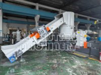 Ligne de granulation et de compactage de déchets plastiques pour le recyclage des sacs tissés et des tissus non tissés