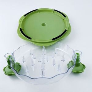 Base antidérapante vente en gros de déchiqueteuse de poulet sans BPA outil torsadé personnalisé avec couvercle transparent déchiqueteuse de viande déchiquetée poitrine de poulet - Product Image 2