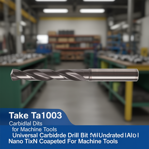 Foret universel en carbure Ttake Ta1003, revêtement Nano TiAlN, 5Xd non percé, pour machines-outils - Product Image 3