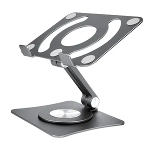 Fits Ipad Stand 360 Degree Rotation Aluminum Alloy Tablet Stand For Desk Adjustable Height With All 4.7-13 Portable Monitor Ipad