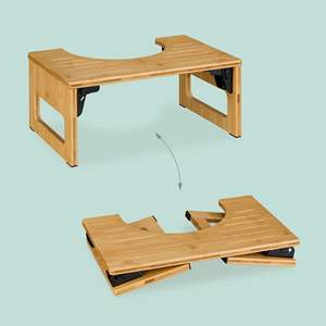 Складной бамбуковый табурет для унитаза - Product Image 4