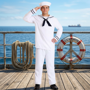 Uniforme de Marinero para Halloween al por Mayor, Conjunto de Camisa y Pantalones, la Mejor Calidad en Grandes Cantidades, Unisex para Adultos - Product Image 2