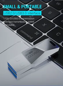 OSCOO портативный металлический флэш-накопитель 64 ГБ USB 2,0 3,0 Ультра Высокоскоростная флэш-карта памяти USB флэш-накопитель для рабочего стола и ноутбука