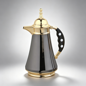 Dallah Pot in Metallo con Rivestimento in Vetro da 0.6L e 1.0L per Rituali Sacri, Ideale per Moschee, Festival, Catene di Negozi e Ipermercati del Golfo - Product Image 3
