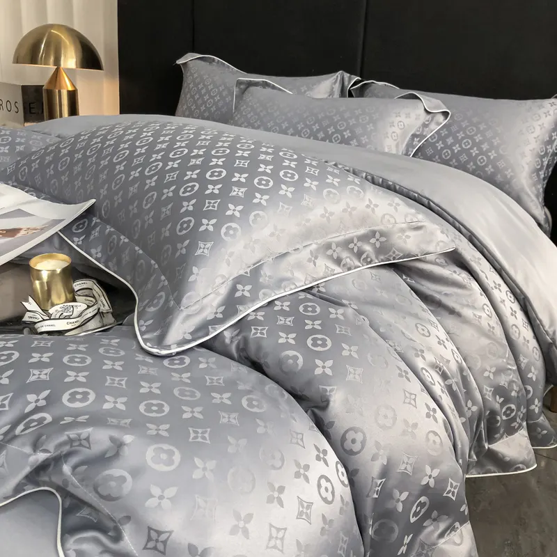 Op Maat Gemaakte Milieuvriendelijke Hoge Kwaliteit Jacquard Beddengoed Sets Collecties Beddengoed Set Luxe Dekbed Dekbedovertrek Set