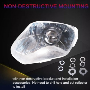 Australia Japan Malaysia Britain 12V 6000k 40W Motorcycle Lights Universal Fitment 2.5 Inch S8 Car <b>LED</b> <b>Projector</b> Lens Headlight - Product Image 6