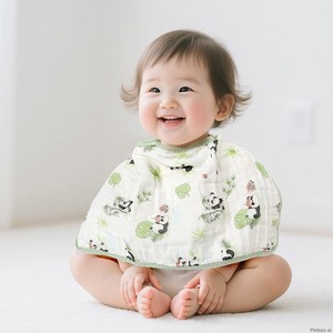 Offre Spéciale : Lot de <span class=keywords><strong>2</strong></span> Serviettes Bébé en Gaze 6 Couches, Pur Coton, Douces, à Rayures Imprimées, avec Sac en Filet - Product Image 2