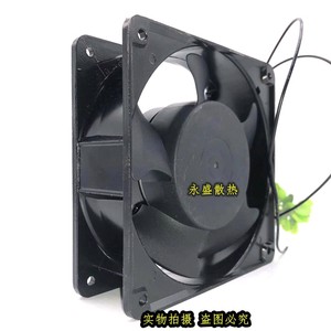 พัดลมระบายความร้อนแบบแกน F2E ขนาด 120 มม. 220V 2900 รอบต่อนาที ใบพัดพลาสติก ติดตั้งแบบแร็ค พัดลมอินเวอร์เตอร์ - Product Image 4