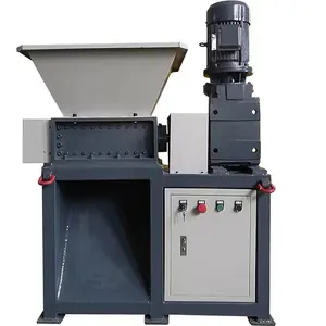 Chất lượng cao Máy Mini đôi trục cáp đồng Shredder dây phế liệu kim loại tạo hạt băm nhỏ Máy tái chế để bán