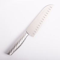 Couteau de cuisine Santoku de 7 pouces en acier inoxydable de style moderne pour légumes et viande