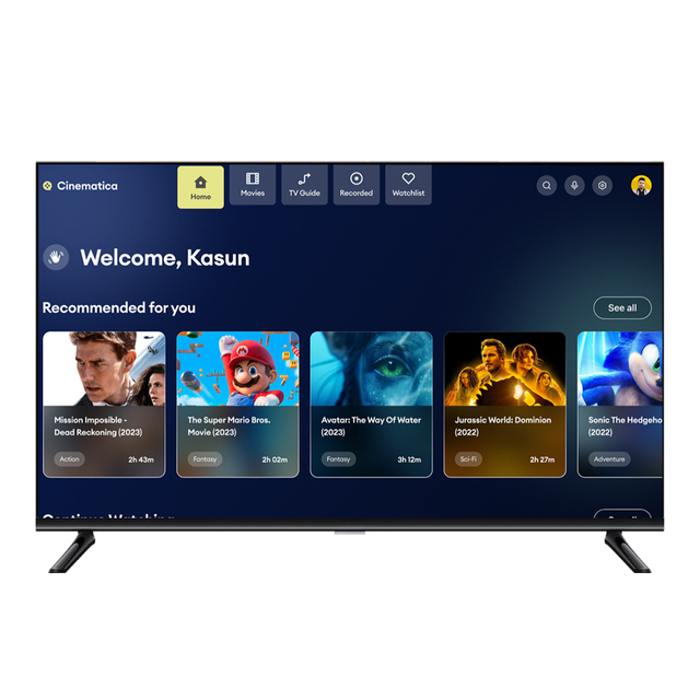 Bulk Supply Certified 4K HDR Google TV Pre-install Streaming Apps Assistant Multi-language Hotel Smart LED TV