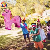 Accessoires photo Woodland Design Nouvel An Fête de la ferme de Noël Âne Sirène Pinata pour bonbons ou jouets
