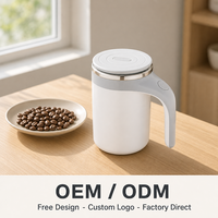 Tasse à agitation magnétique automatique, shaker à café électrique, recharge USB, bouteille portable pour lait de soja et protéines, 360g 10cm, maison et bureau