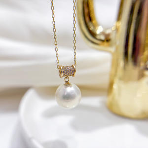 Accessoires en perles DIY, pendentif en argent S925 avec perle ronde de 10 à 15 mm, support vide pour la taille fine des femmes, 31448 - Product Image 3