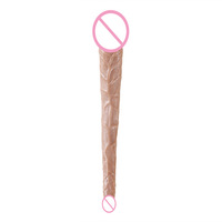 Dildo réaliste à double tête en silicone flexible pour femmes, étanche, facile à nettoyer, jouet sexuel pour adultes, couples