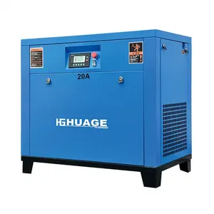 2022 Hot Sale 15kw 20hp 8-10bar direct driven power frequency oil injected screw air compressor for sale