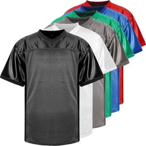 Camiseta Deportiva Unisex de Manga Corta con Cuello en V, Lisa, Personalizable, de Secado Rápido, en Spandex/Poliéster, Estilo Hip Hop, para Verano - Product Image 1