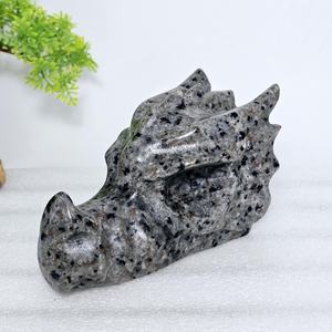 Yooperlite Testa di <span class=keywords><strong>Drago</strong></span> Intagliata, Totem Animale Reattivo, Rocce e Minerali - Product Image 5