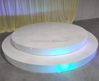 Prix d'usine OEM Scène de mariage en acrylique blanc doré Fournitures de mariage Décoration de mariage Scène de danse pour fête
