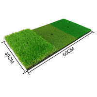 Tapis de golf vert de qualité supérieure, simulateur de gazon artificiel mélangé, tapis de frappe pour le golf, pour l'intérieur et l'extérieur