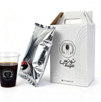 Distributeur de sacs à bavoirs jetables 1L 2L 3L en boîte, boîte en papier pour jus, café chaud, emballage de boissons liquides