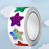 Autocollants adhésifs étoiles scintillantes de qualité supérieure (en papier) pour tableau de récompenses - Décoration de luxe mignonne et étiquettes de motivation pour la salle de classe